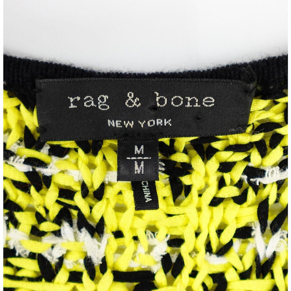 Rag & Bone Midi Dress Womens Medium Yellow Viola Boucle Chunky Knit Sleeveless - Picture 3 of 16